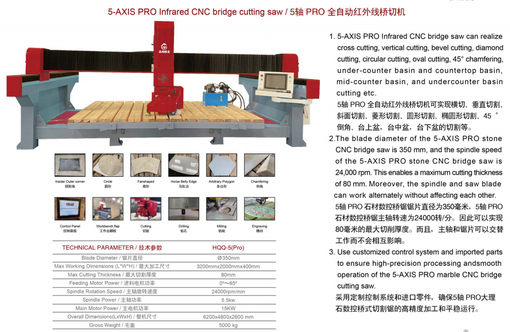 5軸PRO全自動紅外線橋切機